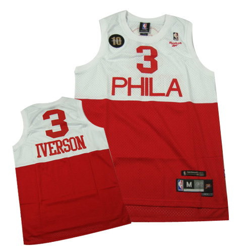 Vtg #3 ALLEN IVERSON Philadelphia 76ers NBA Reebok Authentic Jersey 48 –  XL3 VINTAGE CLOTHING